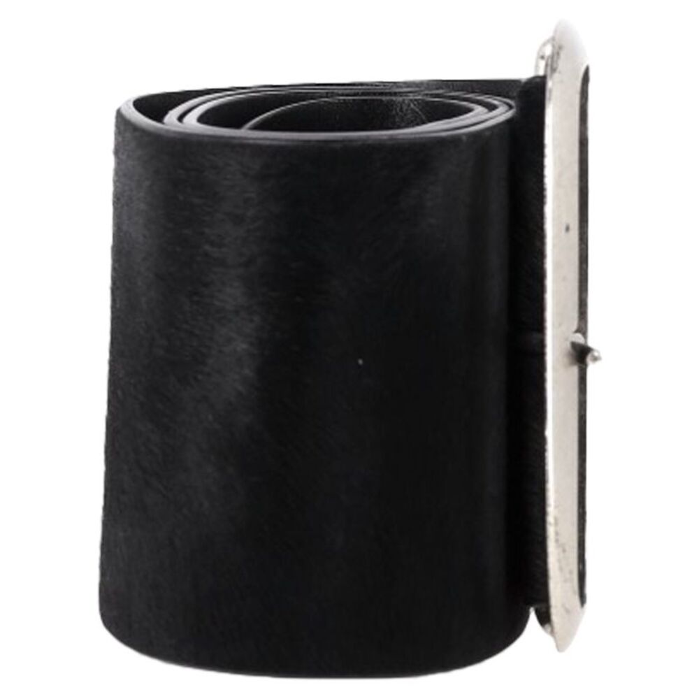 Isabel Marant Buckle Belt in Black Pony Hair - Picture 2 of 3